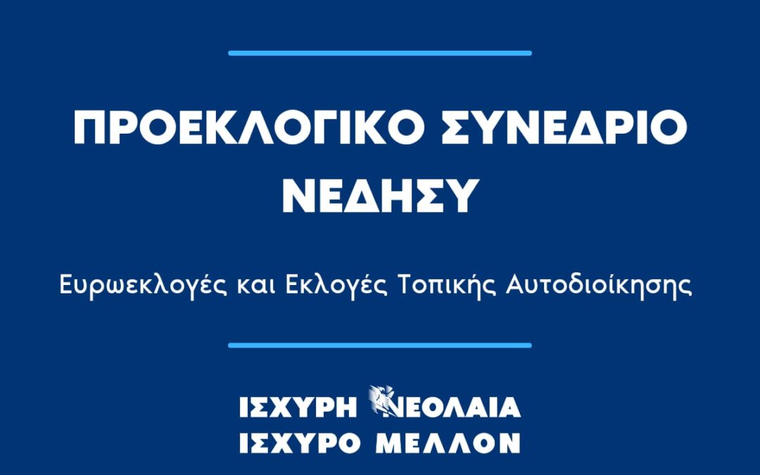 ΠΡΟΕΚΛΟΓΙΚΟ ΣΥΝΕΔΡΙΟ ΝΕΔΗΣΥ – 11 ΜΑΙΟΥ 2024